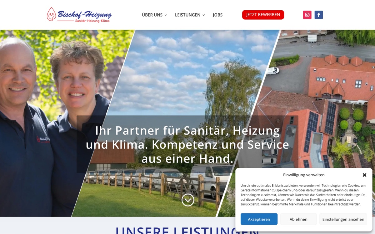 Bischof-Heizung — Website