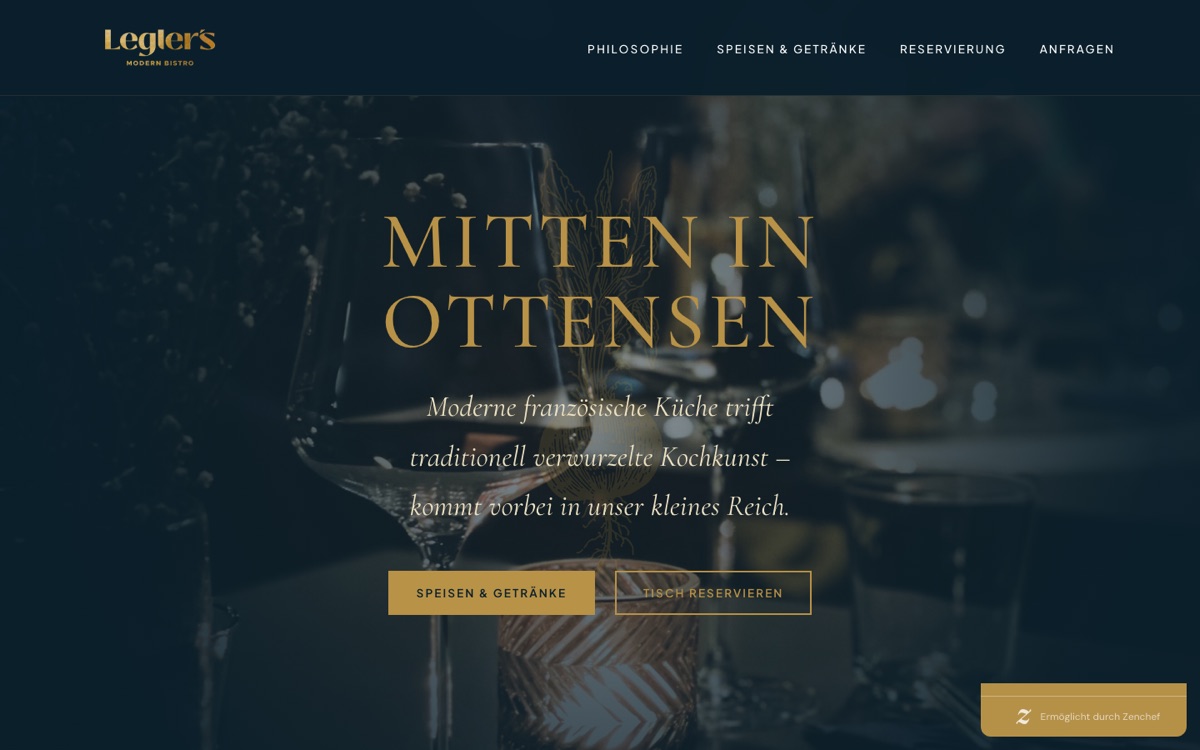Legler&rsquo;s Modern Bistro — Website